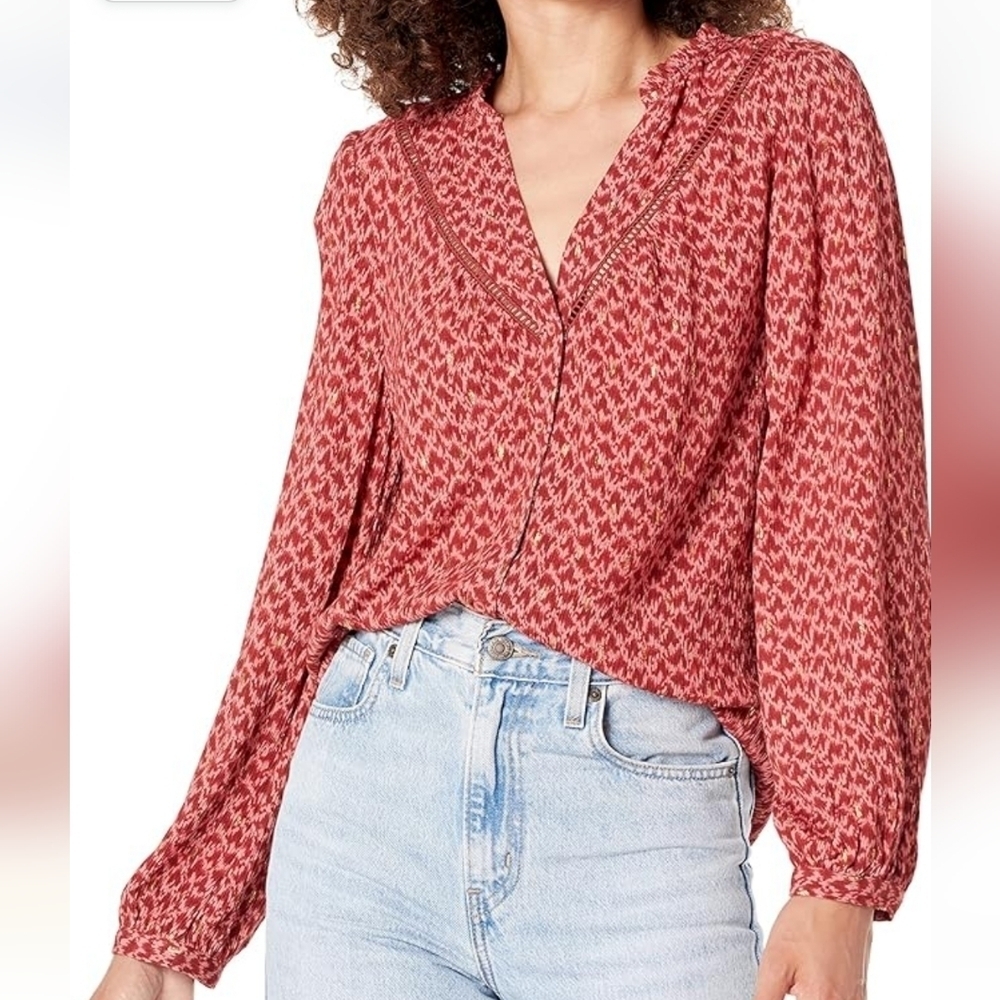Paige Doris Long Sleeve Blouse Top